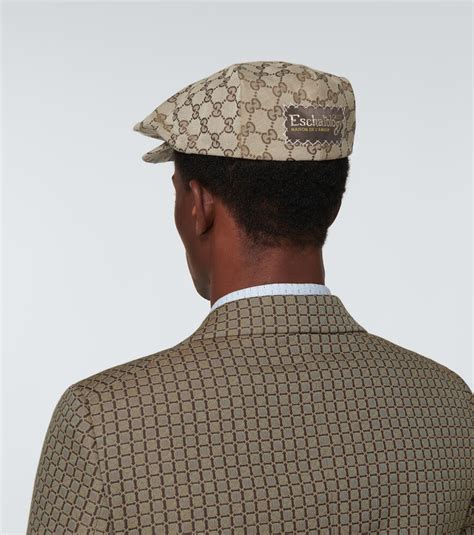 gucci gg cotton drill flat cap|GG cotton drill flat cap .